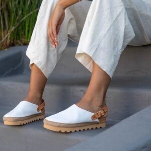 REEF Women's Cushion Sage Slingback Espadrille Platform Flats Size 8